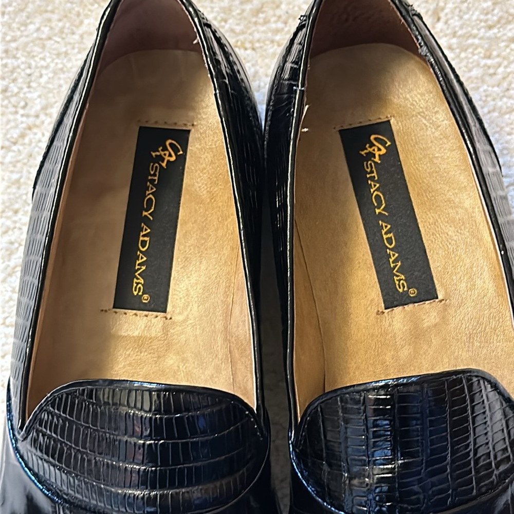 Stacy Adams Snake and leather uppers men’s loafers size 10 1/2 slight so… - Picture 12 of 12